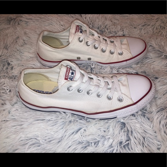 🛹Converse 10 White Low Top All-Star Shoes🛹 - Picture 6 of 11